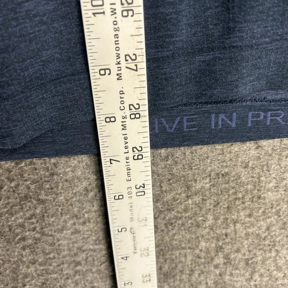 Lululemon Metal Vent Tech Polo Shirt Men's M Blue Stretch Lightweight Golf - Picture 5 of 13